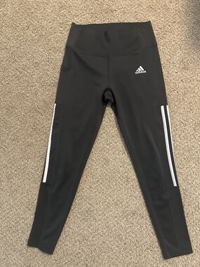 Womens Dark Gray Medium Adidas Running Pants